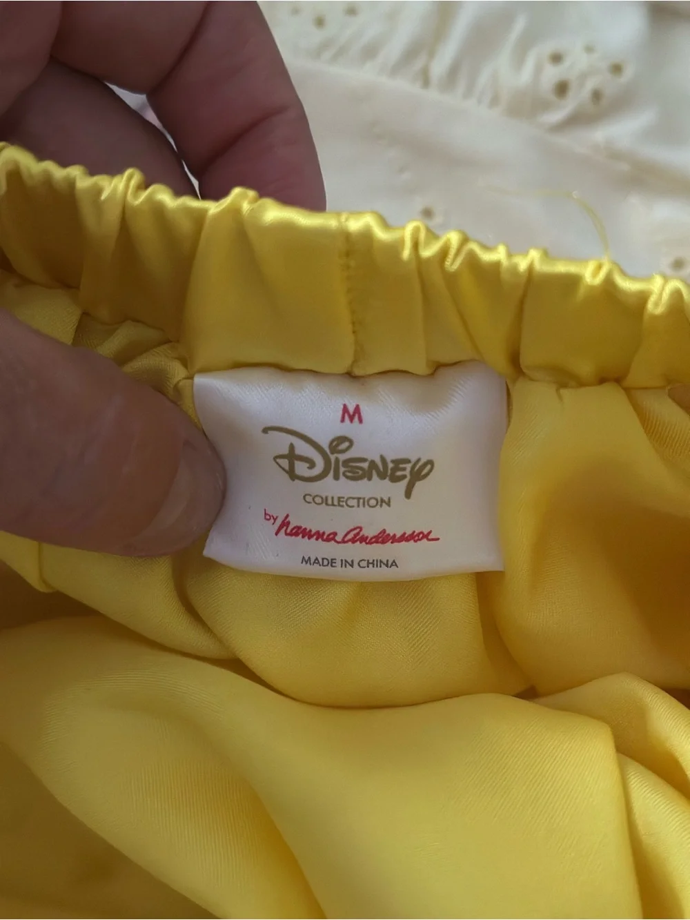 Disney Yellow Satin Skirt - Disney Collection